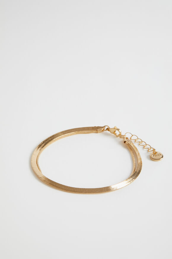 Double Layer Bracelet  Gold  hi-res