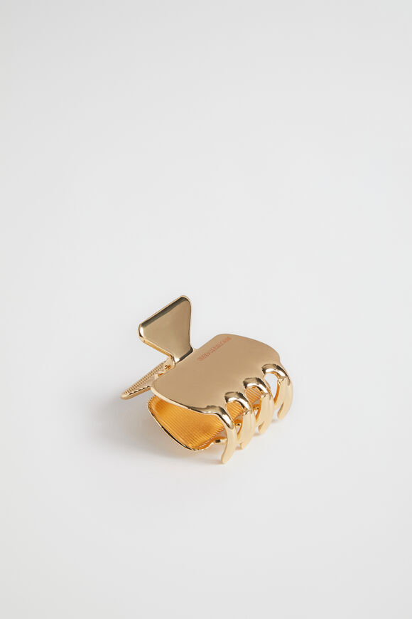 Small Metal Claw Clip  Gold  hi-res
