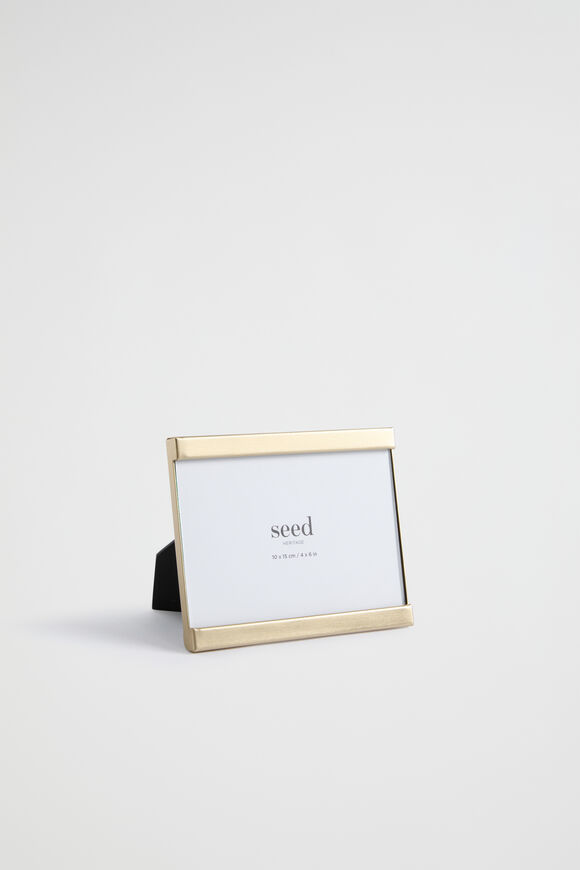 Monte Small Photo Frame  Brushed Gold  hi-res