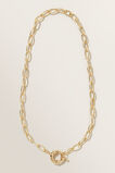 Fine Clasp Chain Necklace  Gold  hi-res