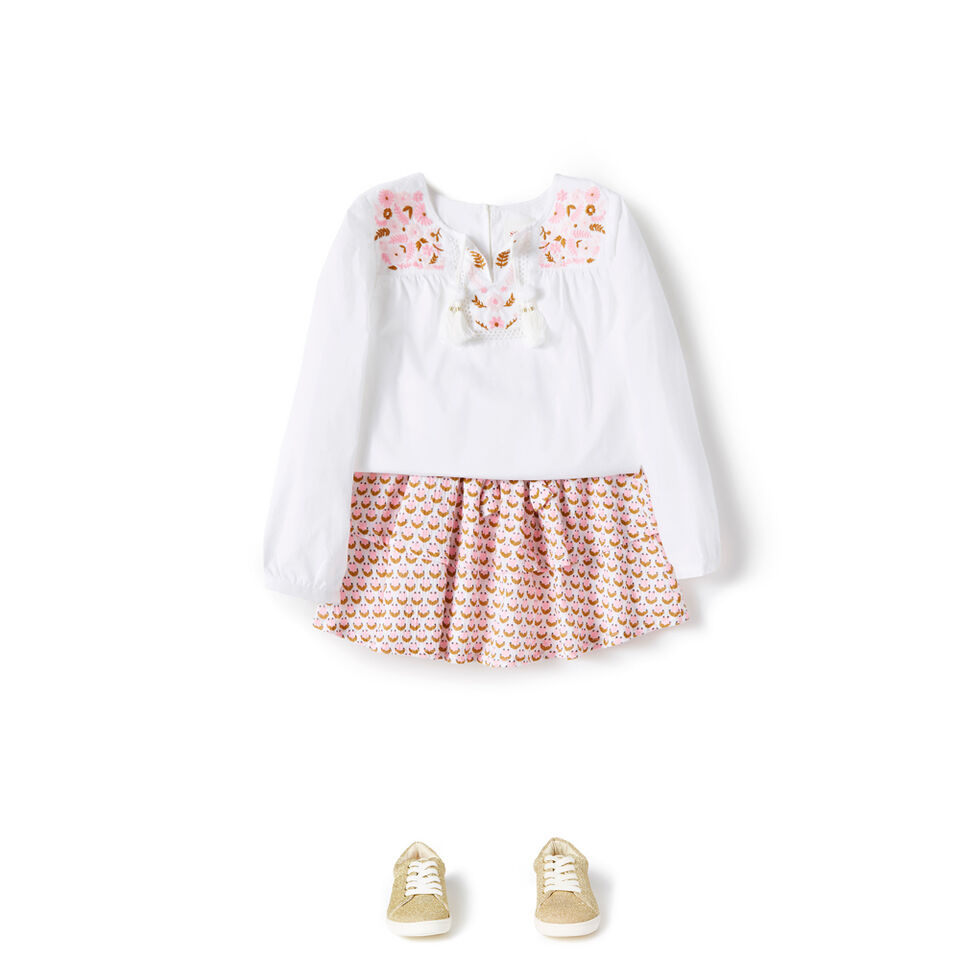 Embroidered Smock Top  1