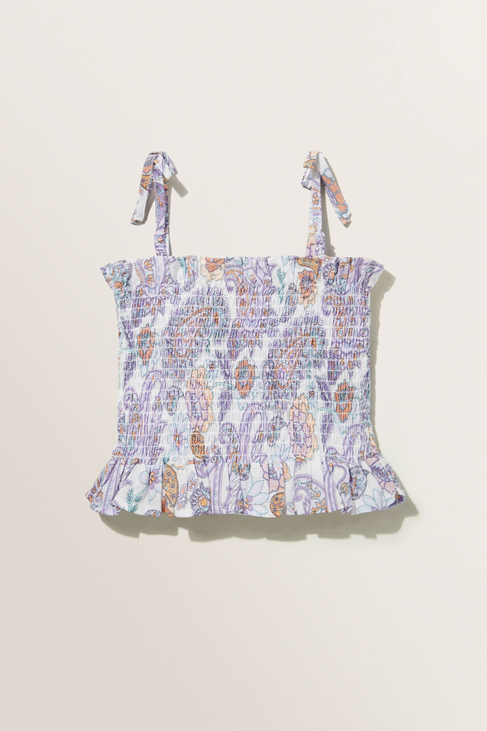 Textured Paisley Cami  Violet