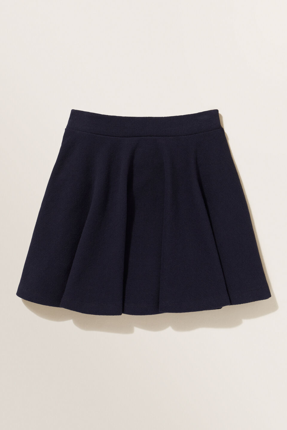 Pique Skirt  Midnight Blue