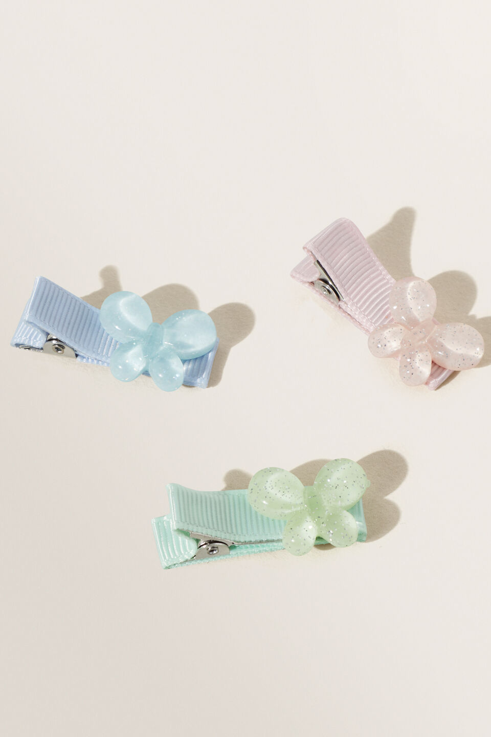 Butterfly Clip 3 Pack  Multi