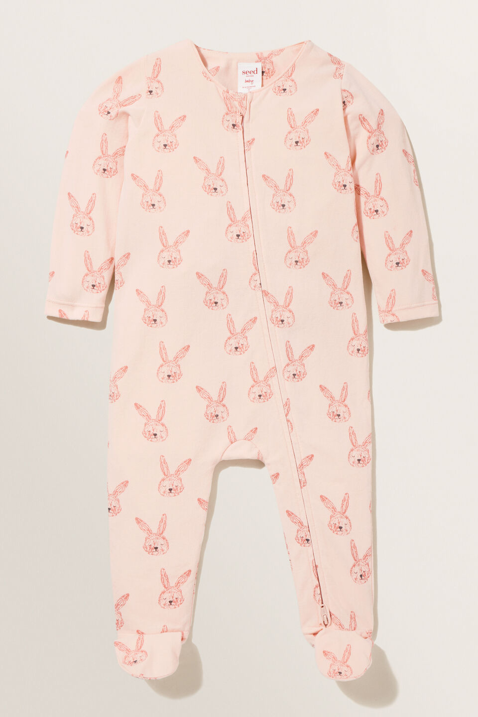Bunny Zipsuit  Rosewater