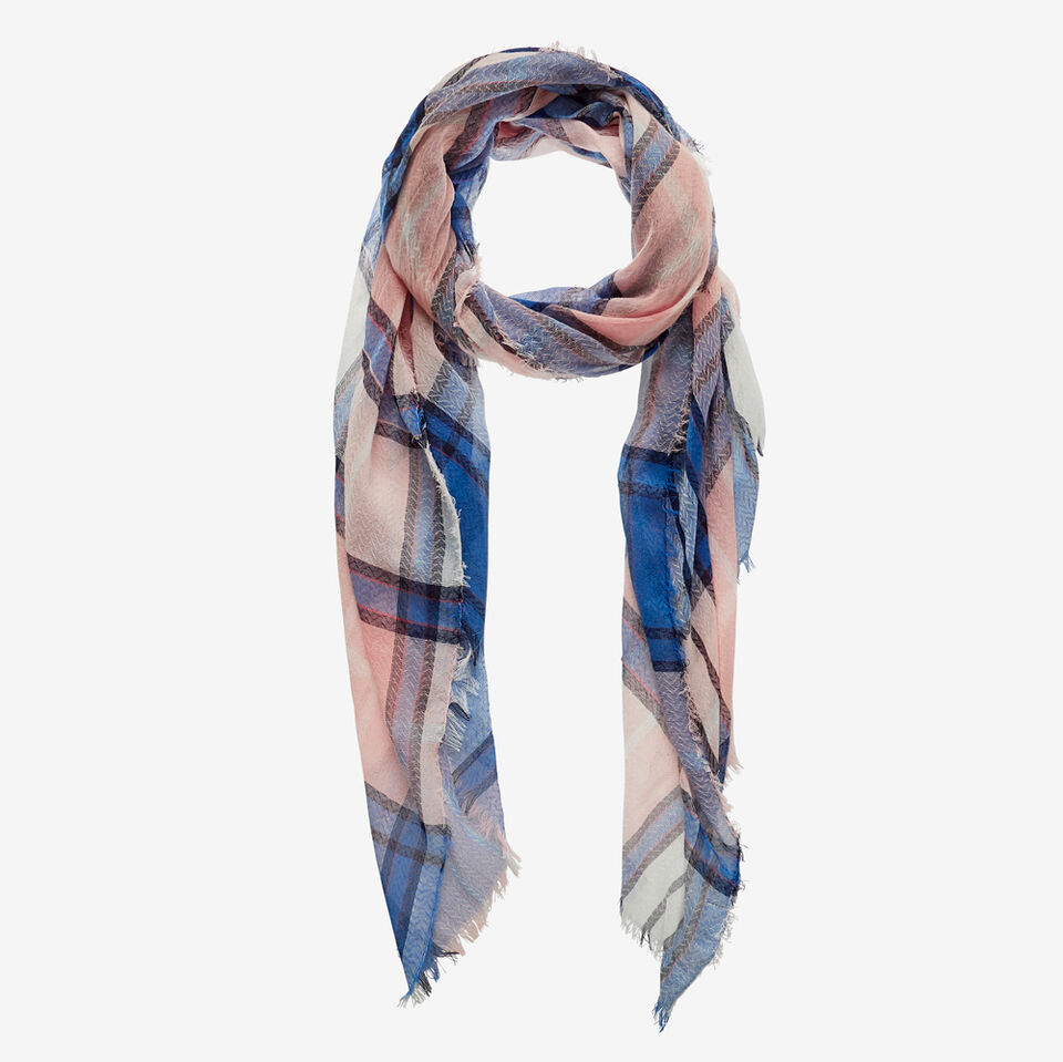 Summer Check Scarf  
