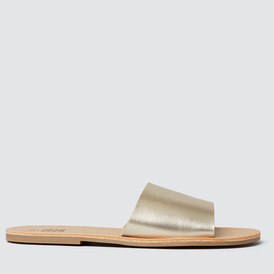 Metallic Slide Sandal  9
