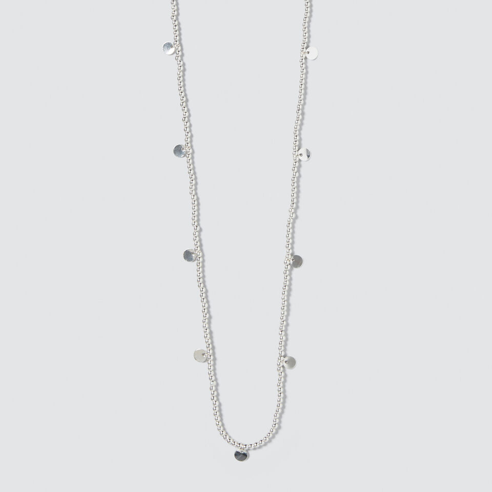 Bead and Disc Necklace  