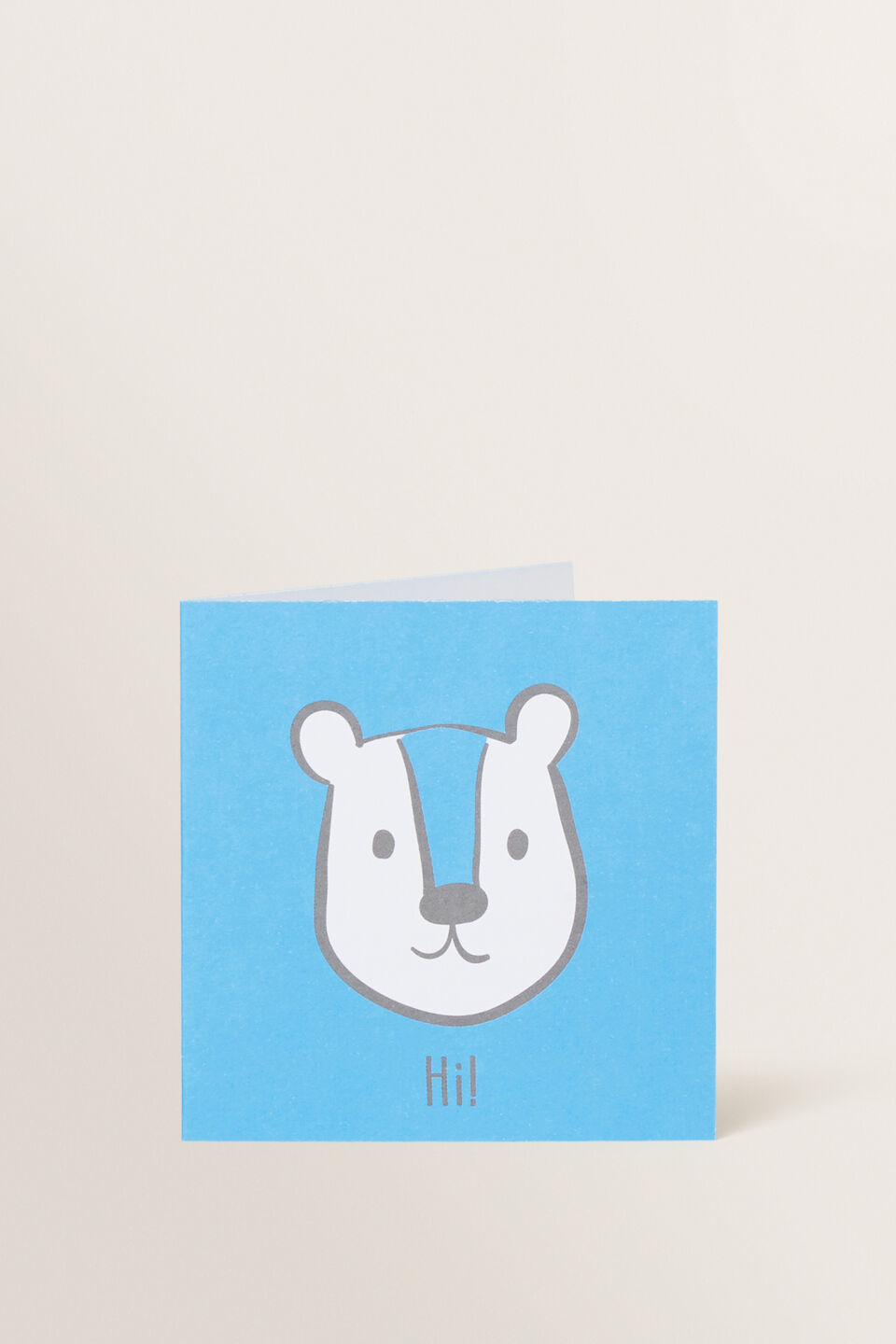 Small Blue Bear Card  Multi