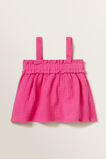 Cheesecloth Frill Top  Fuchsia  hi-res