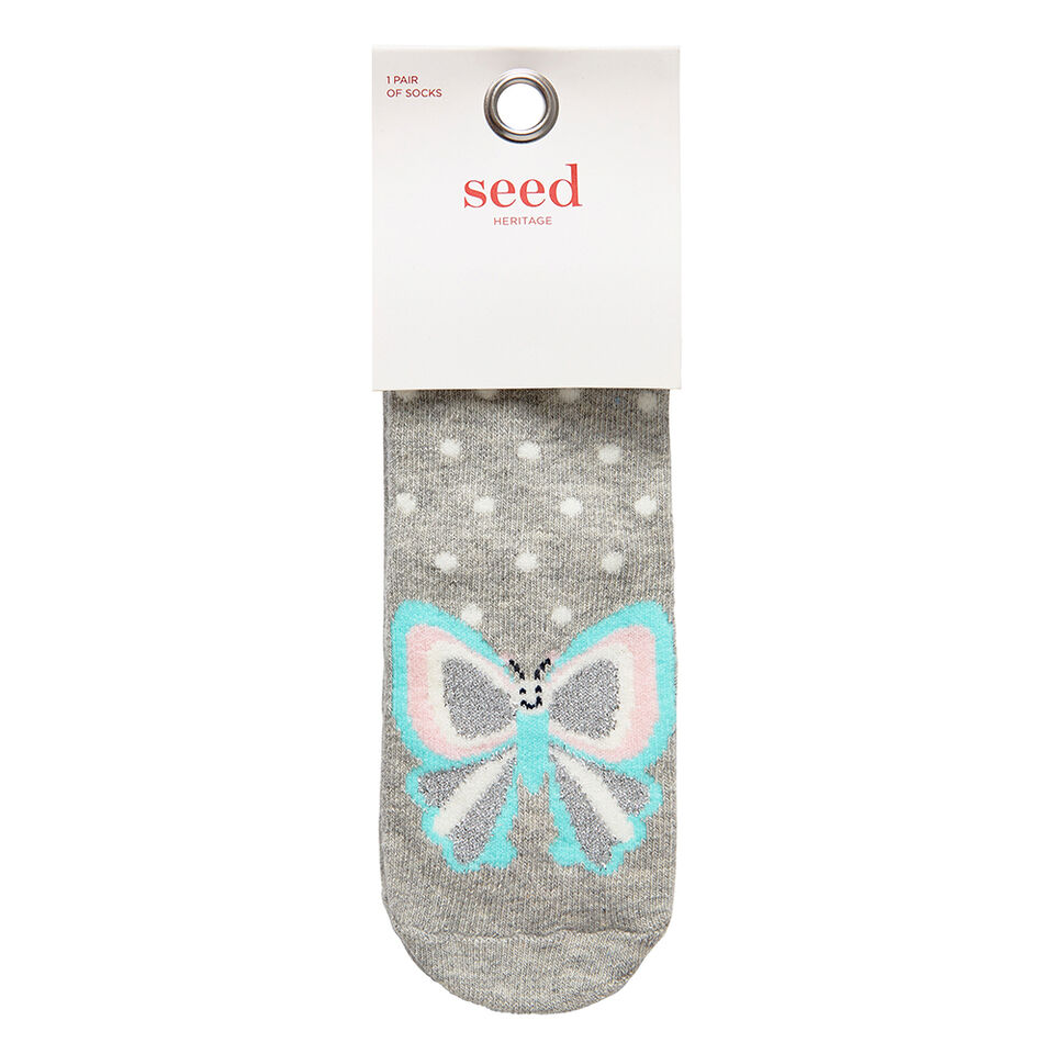 Glitter Butterfly Socks  