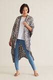 Washed Look Poncho    hi-res