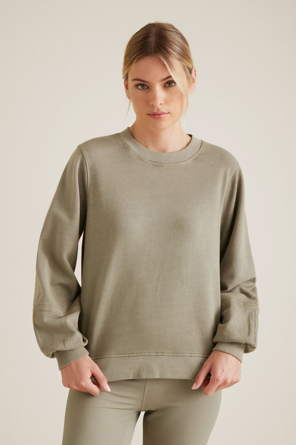 Blouson Sleeve Sweater  