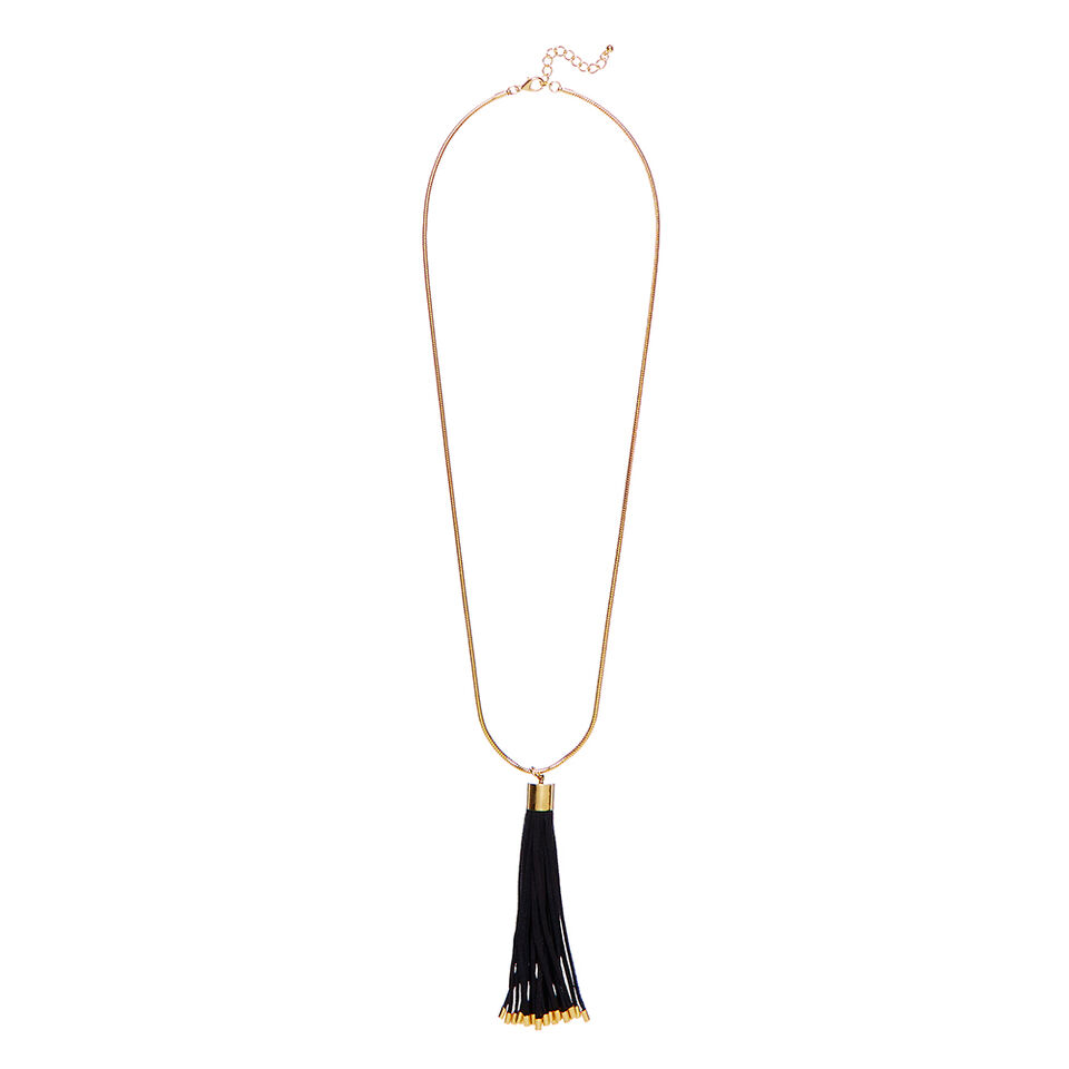Leather Tassel Necklace  