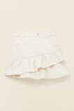 Frill Denim Skirt  Cream Wash  hi-res