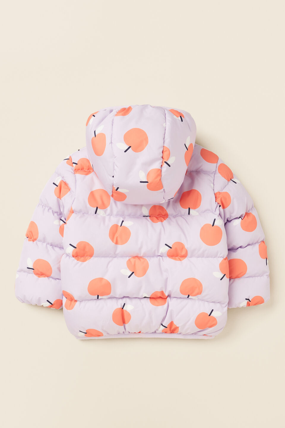Apple Puffer Jacket  Orchid