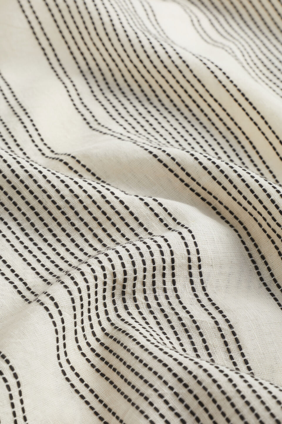 Textured Stripe Sarong  Black Stripe