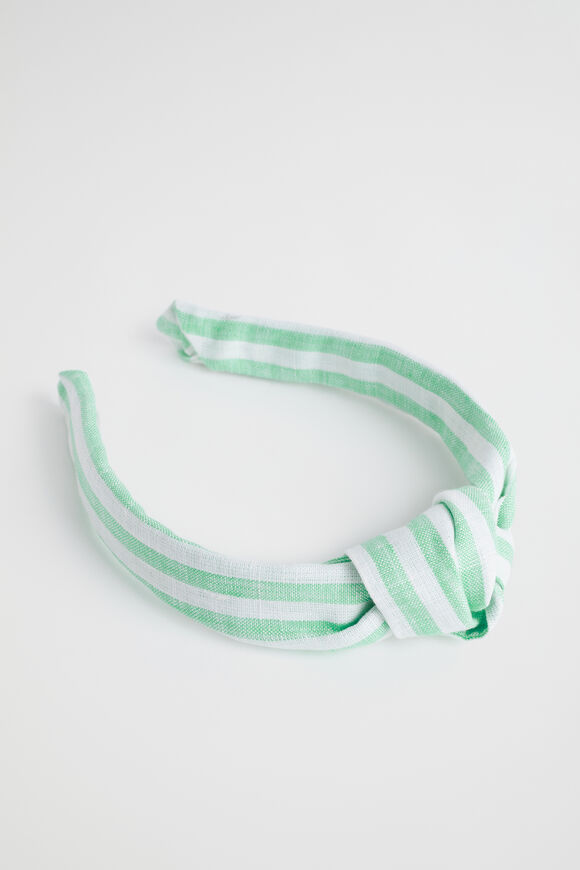 Stripe Knot Headband  Key Lime Stripe  hi-res