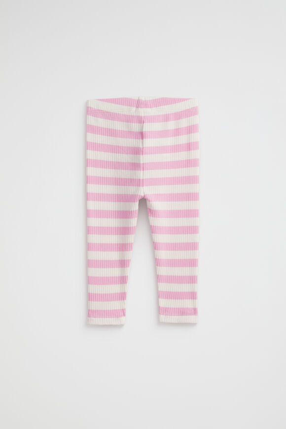 Rib Stripe Legging  Candy Pink  hi-res