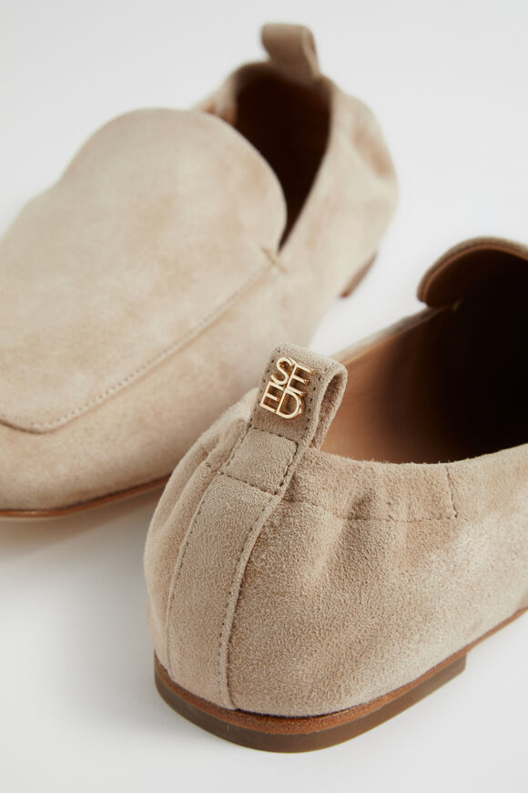 Claire Loafer  Champagne Beige Suede  hi-res