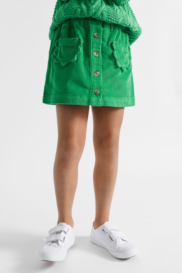 Cord Skirt  Apple Green  hi-res
