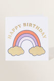 Large Rainbow Birthday Card  Multi  hi-res
