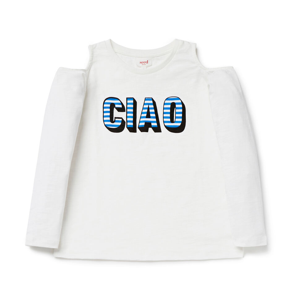 Ciao Cold Shoulder Tee  