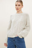 Pom Pom Mohair Sweater  Cool Grey Twist  hi-res