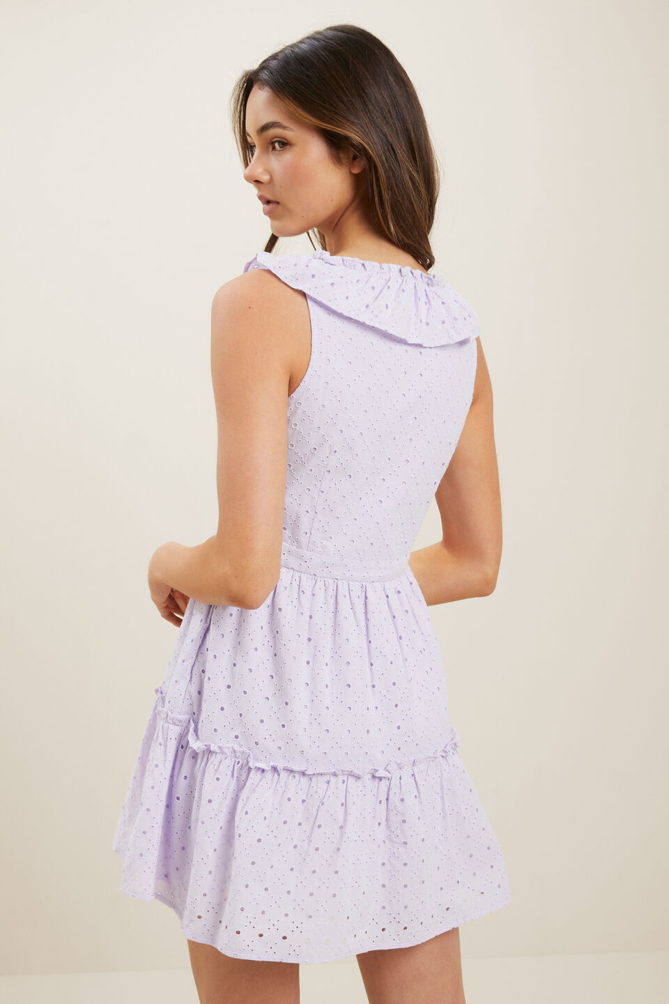 Broderie Dress  Violet