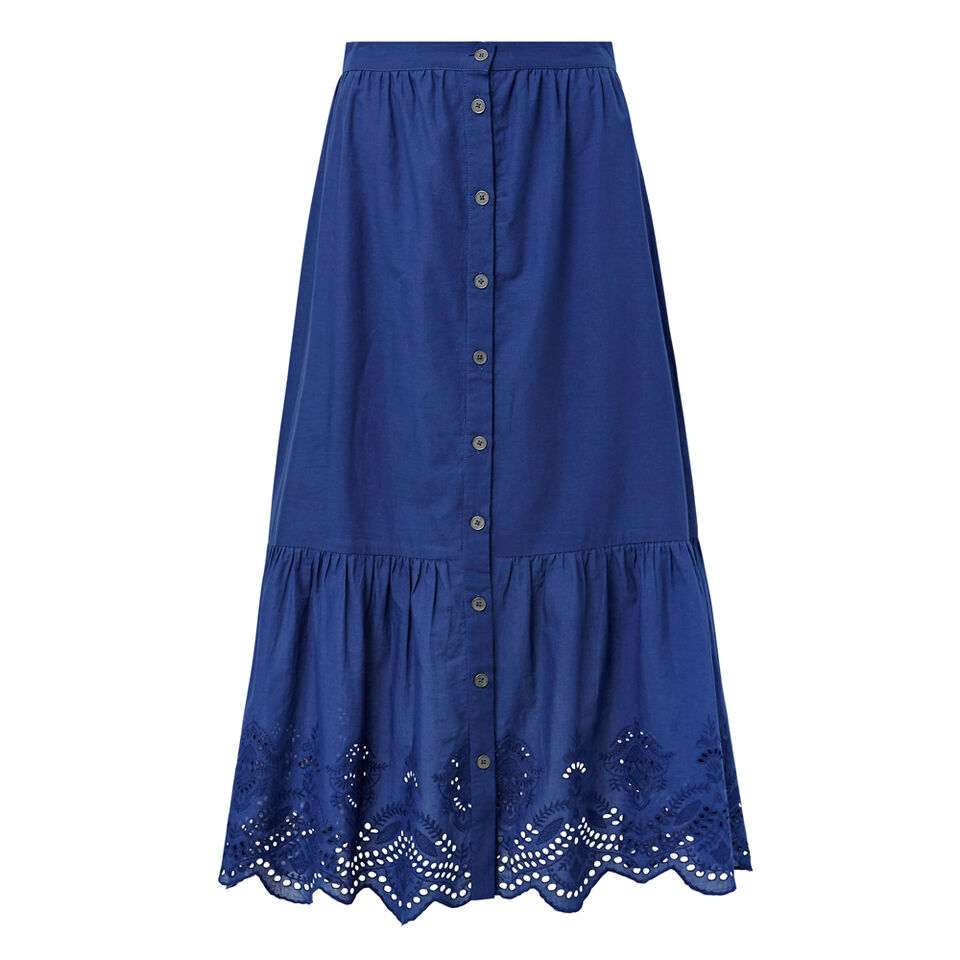 Lace Button Through Skirt  