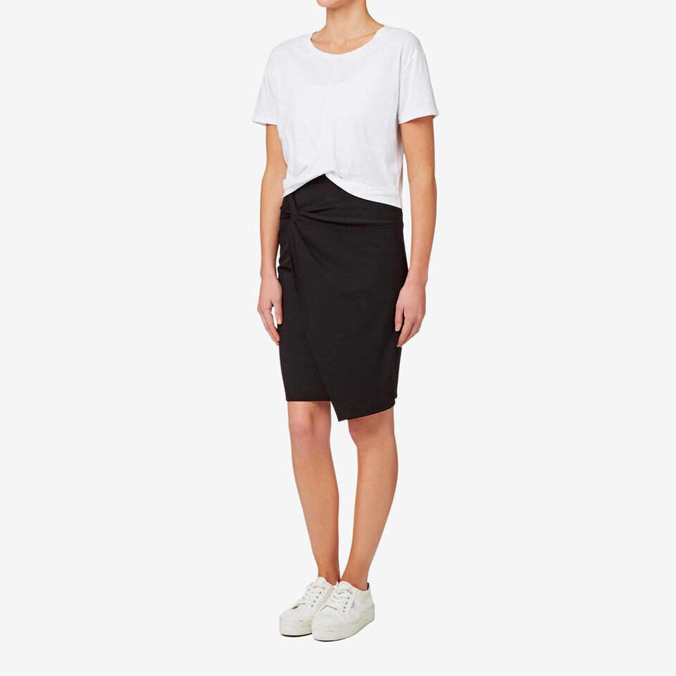 Knot Front Skirt  