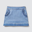 Frill Pocket Denim Skirt    hi-res