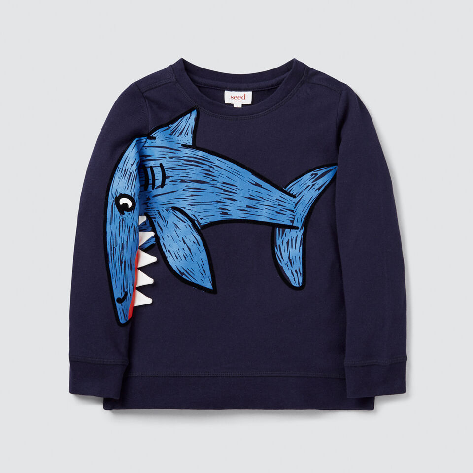 Novelty Shark Sweater  