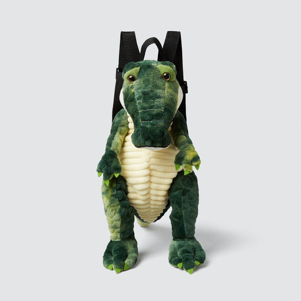 Plush Crocodile Backpack  