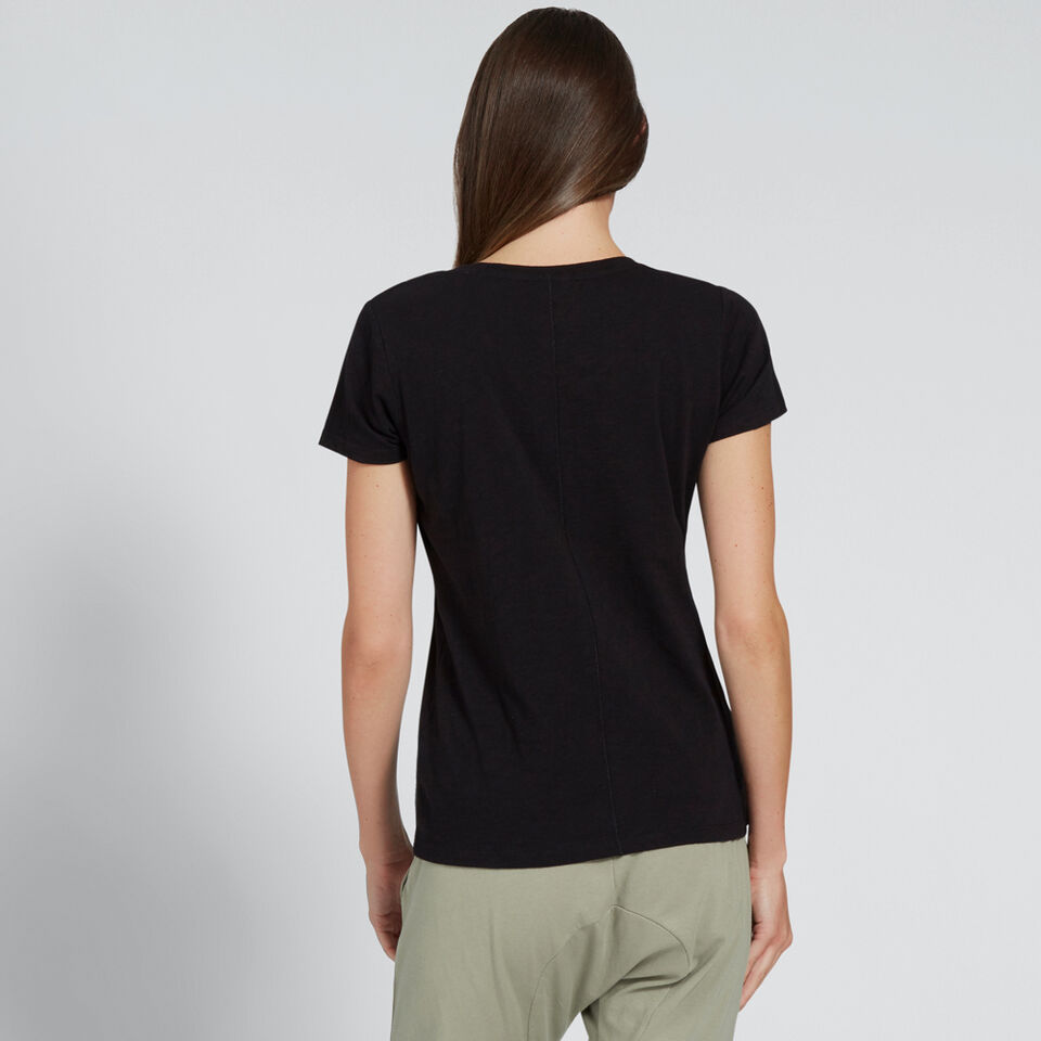 Core Fitted Scoop Neck Tee  
