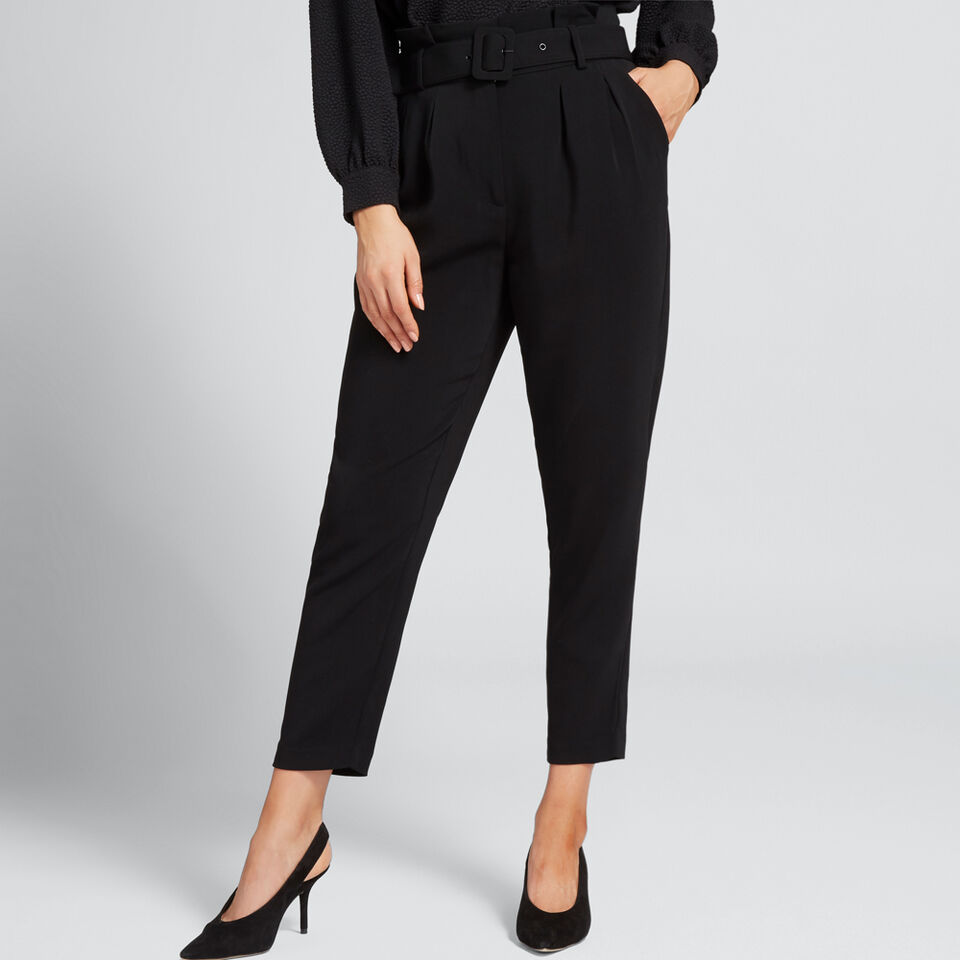 Cropped Belted Pant  