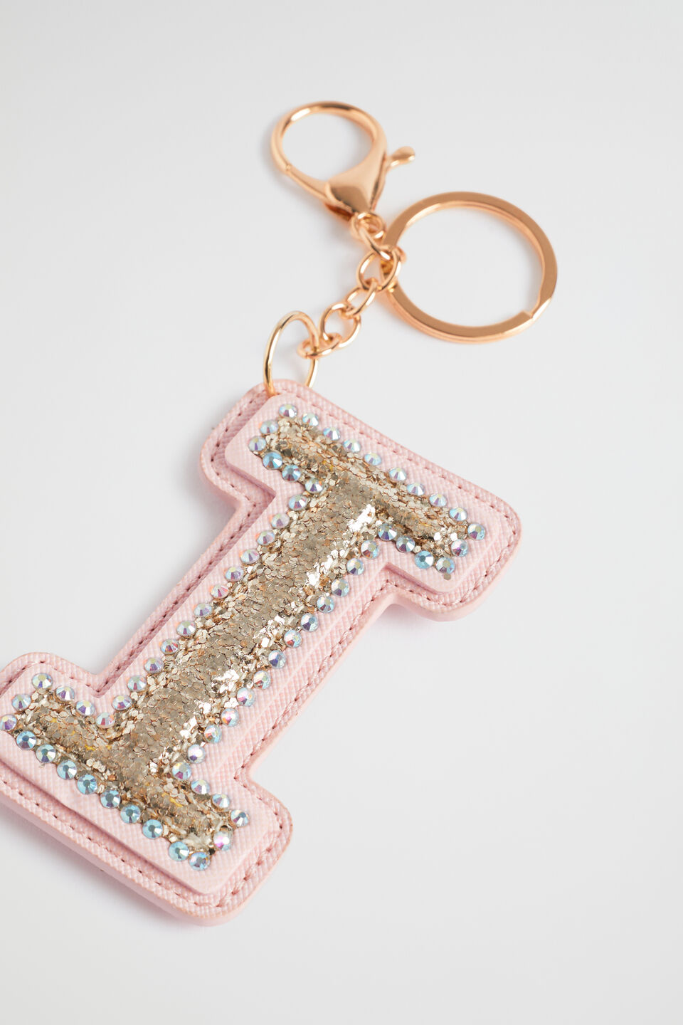Glitter Initial Keyring Seed Heritage
