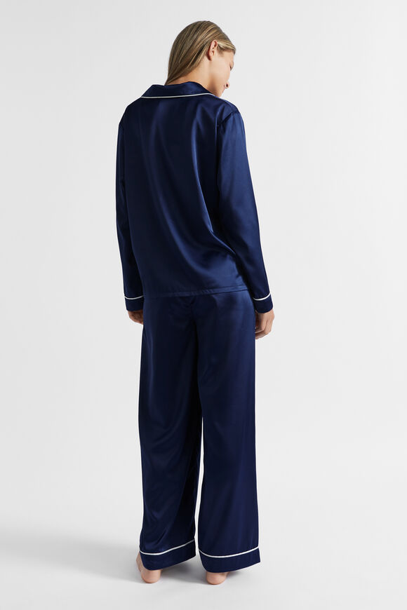 Satin Pyjama  Ink Blue  hi-res