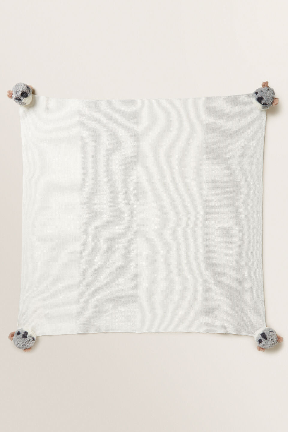Bear Pom Pom Blanket  
