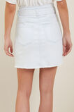 Belted Denim Mini Skirt  Pale Blue Wash  hi-res