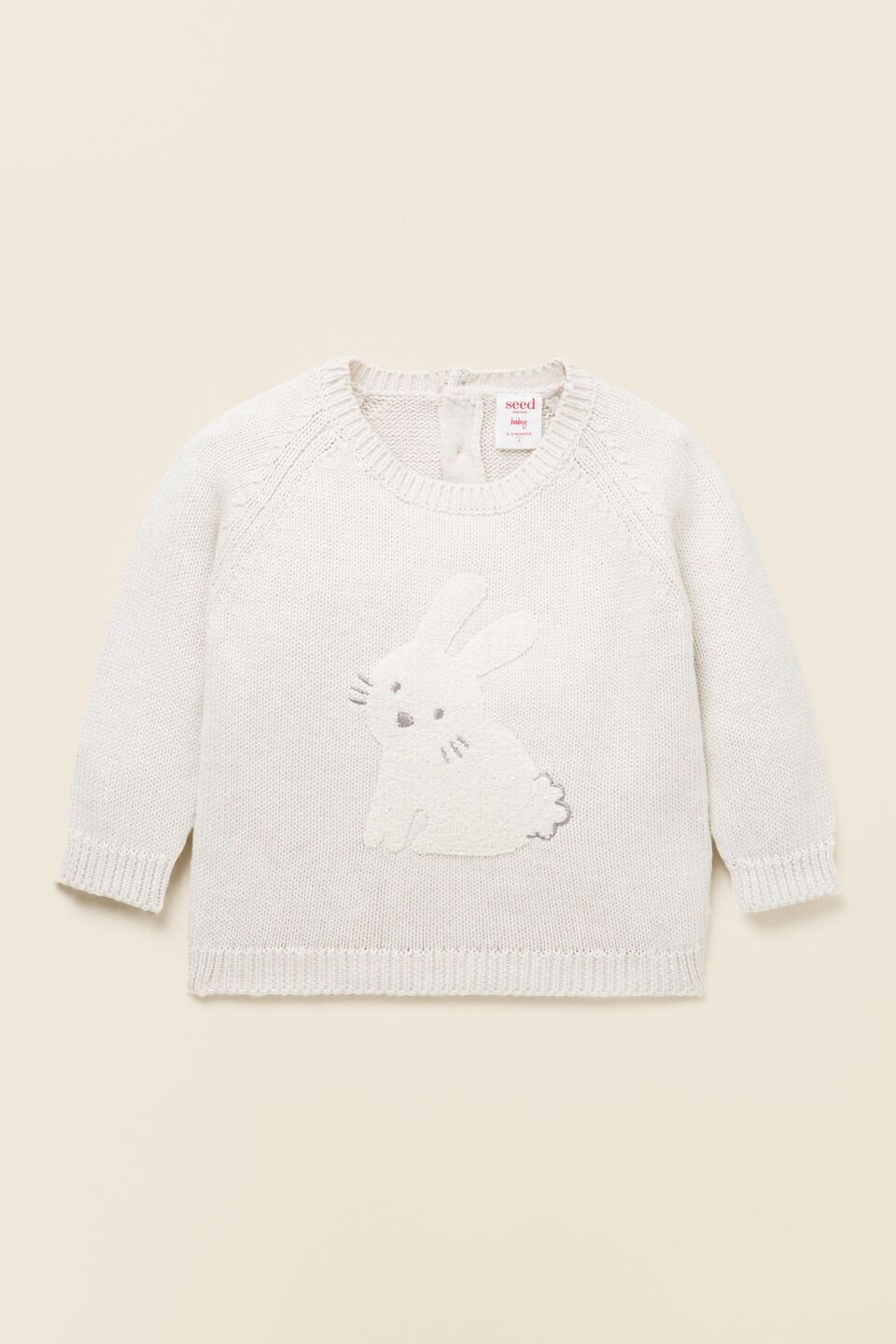 Bunny Knit Sweater  Snow Marle