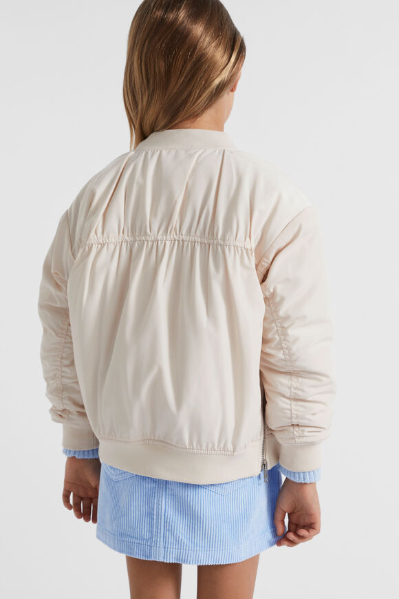 Relaxed Bomber Jacket  Creme  hi-res