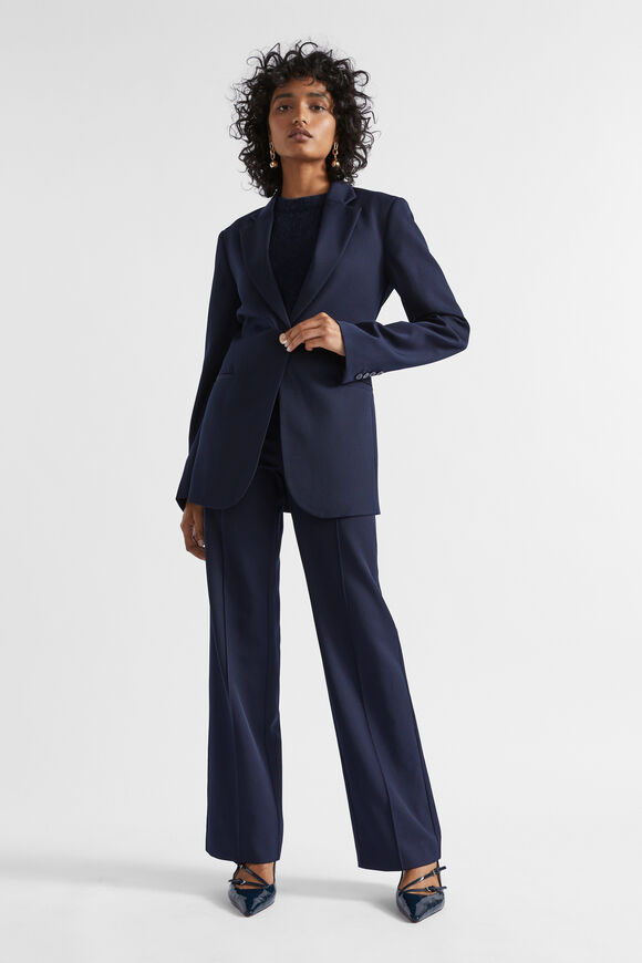 Wool Blend Tailored Pant  Midnight Sky  hi-res