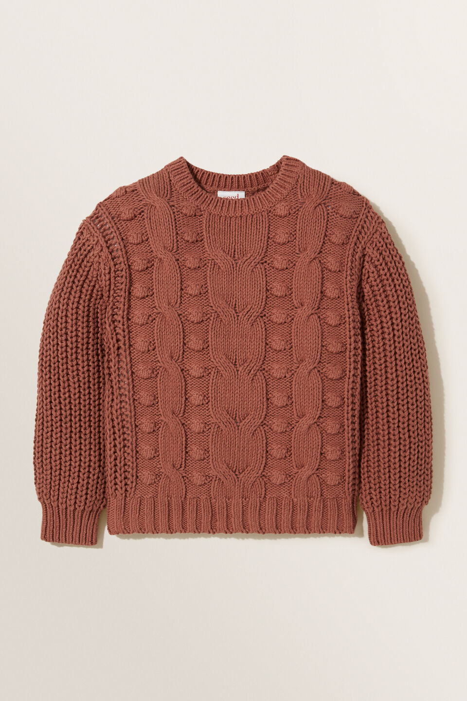 Chunky Cable Knit  Cocoa
