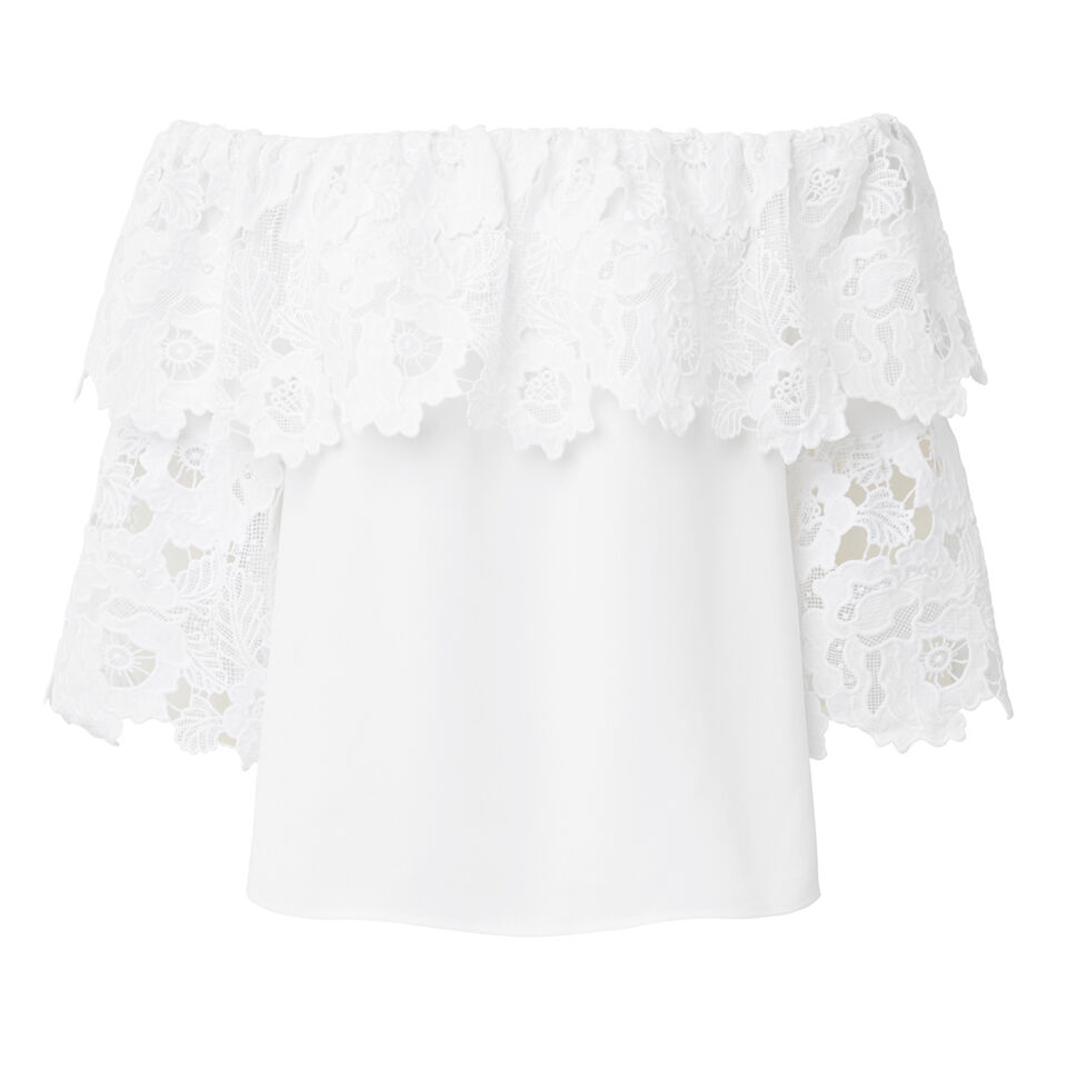 Lace Bell Sleeve Top  1