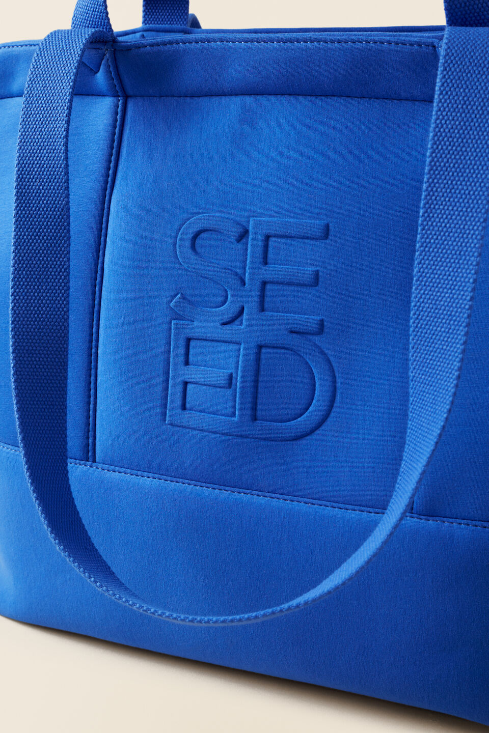 Seed Logo Jersey Overnight Bag  Deep Ocean
