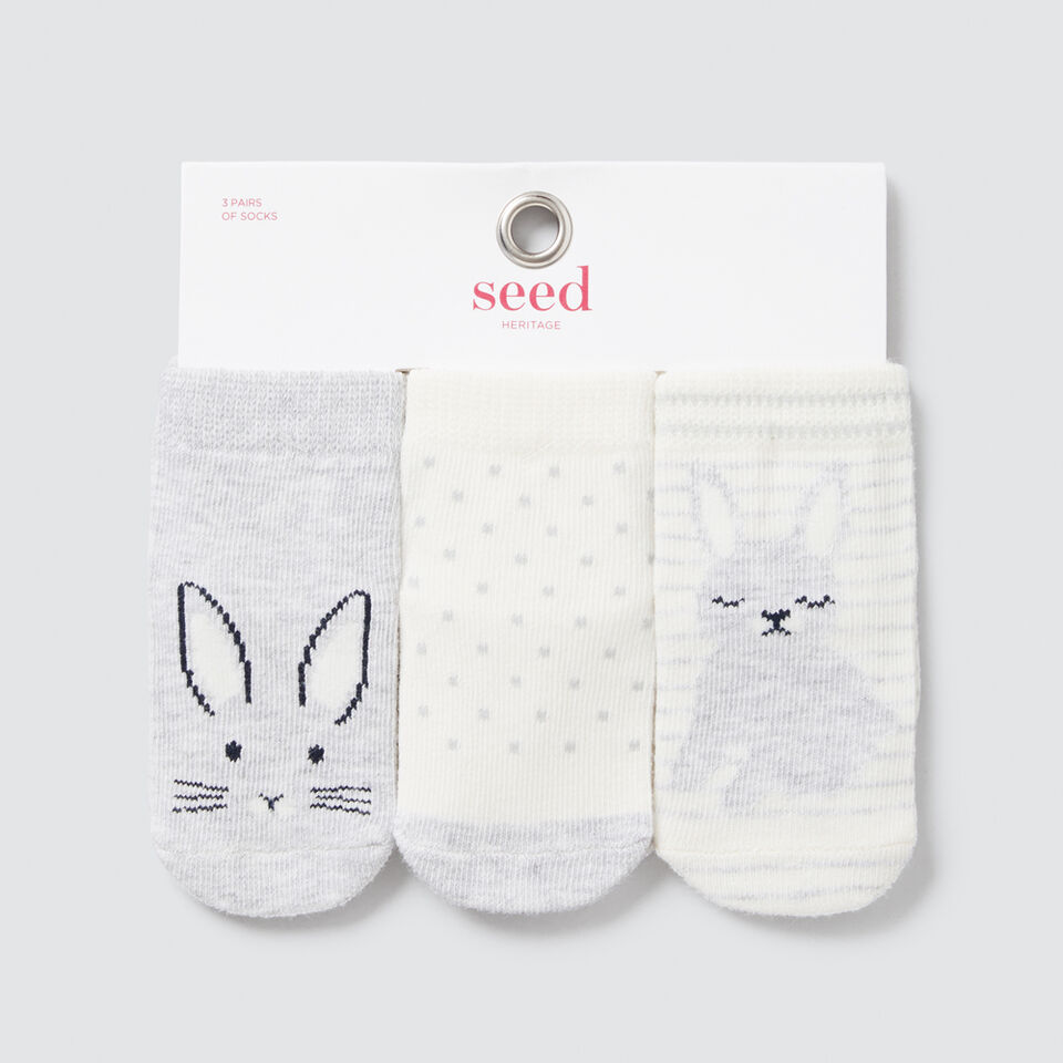 3 Pack Bunny Socks  