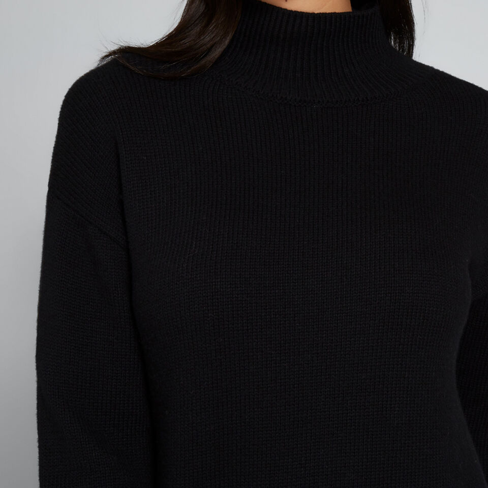 Easy High Neck Sweater  