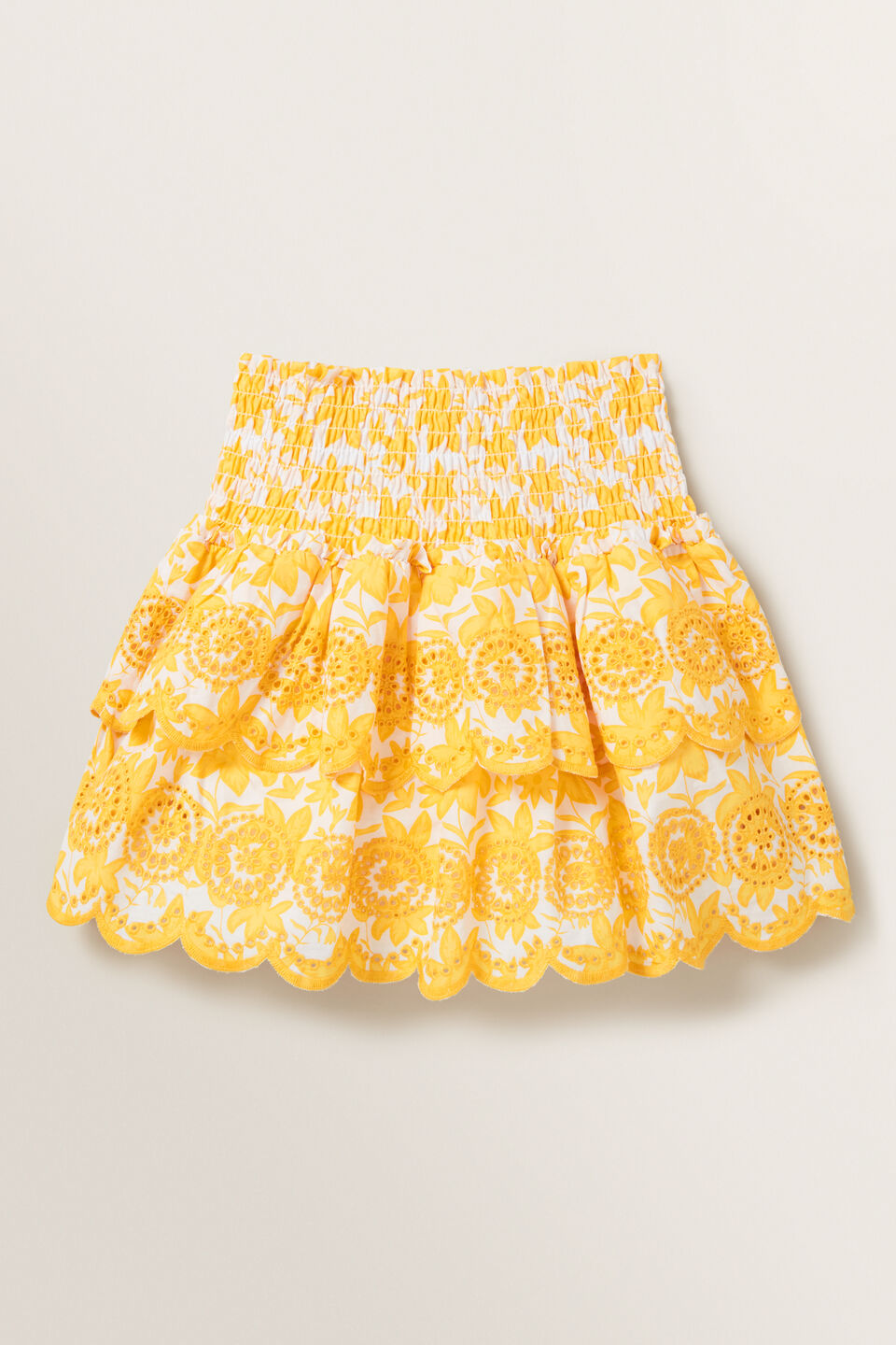 Floral Broderie Skirt  