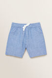 Linen Blend Shorts  Bright Cobalt  hi-res